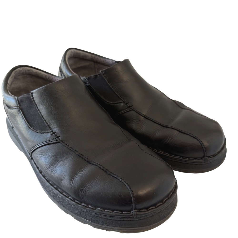 Dr. Martens Tevin Black Leather Slip On Loafers Mens 12 AW004 AirWair Sole